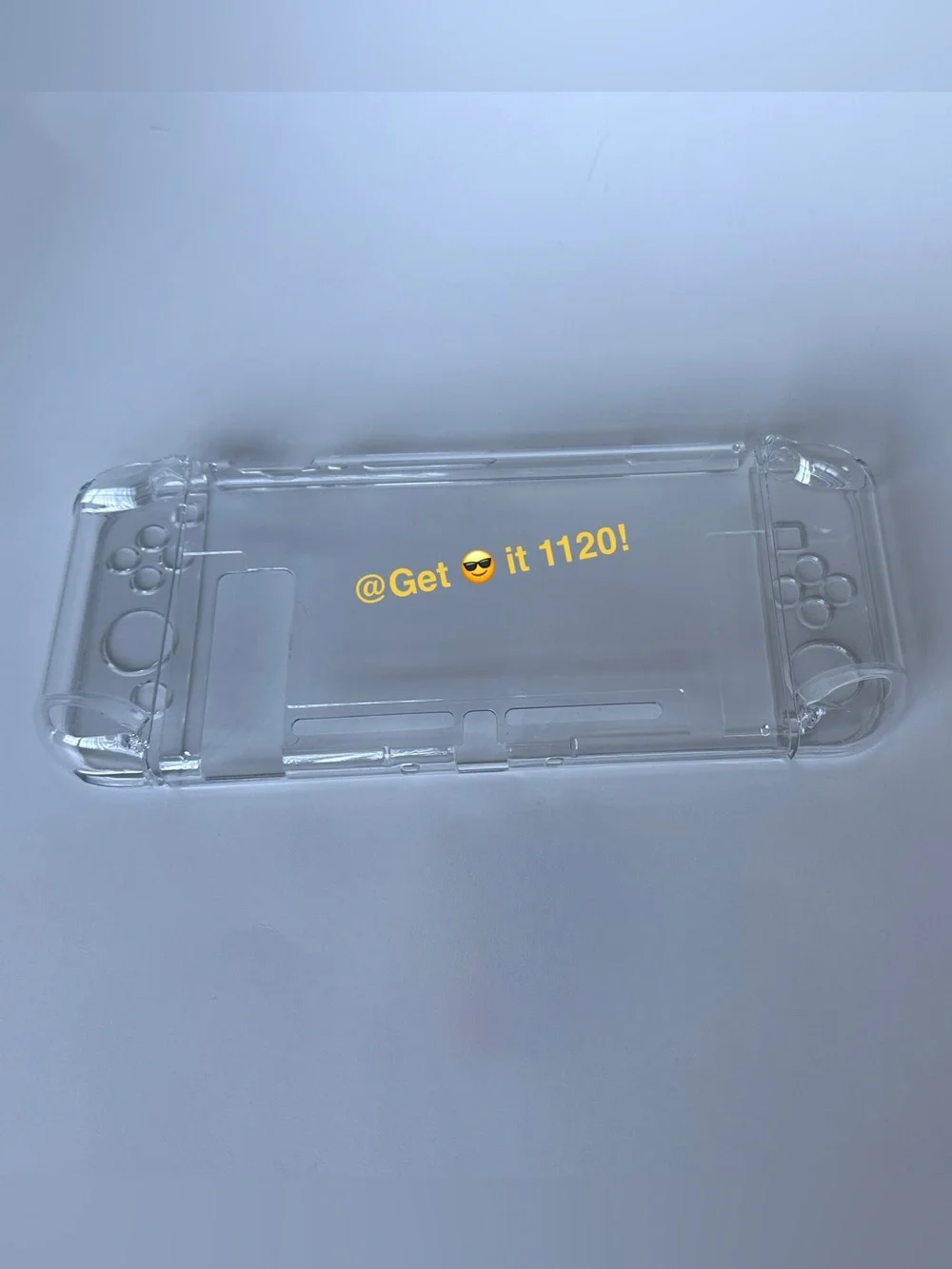 Nintendo Switch Clear Cover Case + Soft Silicon Thumb Cover